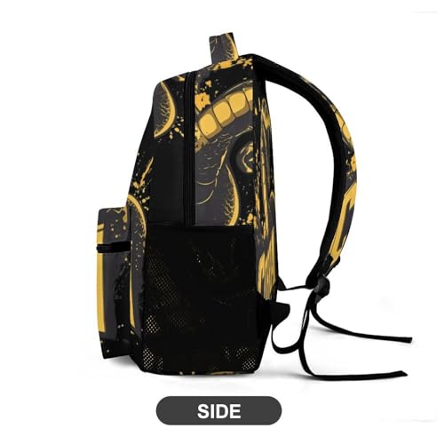 Cobra Snake King Travel Backpack Casual Daypack Shoulder Bag with Adjustable Shoulder Straps4