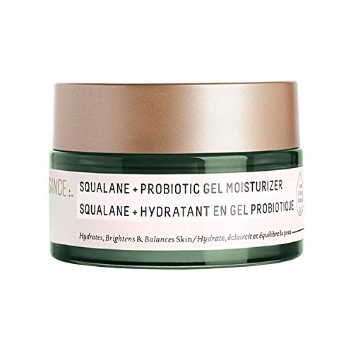 Biossance Squalane + Probiotic Gel Moisturizer - Ultra-Hydrating Moisturizing Gel for Redness-Prone Skin - No Parabens - Vegan + Fragrance-Free (50ml)