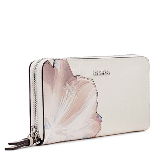 Image of Calvin Klein Key Item Saffiano Continental Zip Around Wallet with Wristlet Strap