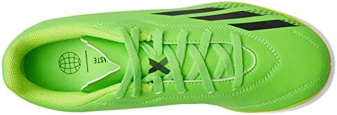 adidas X Speedportal.4 Indoor Soccer Shoe, Solar Green/Solar Red/Solar Yellow, 4.5 US Unisex Big Kid | Image 1