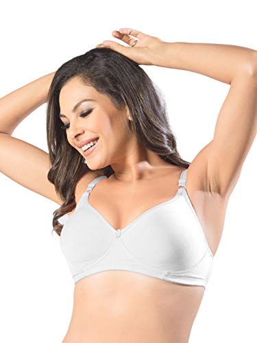Image of SONARI Womens Non Padded Cotton T Shirt Bra | Wire Free, Medium Coverage, Comfortable and Lightweight | Adjustable Straps, Hook and Eye Closure for Everyday Wear - D-12