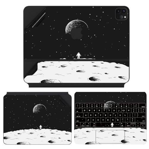 IMMOENUC 4-in-1 Colorful Skin for 2024 iPad Air M2 13 inch/iPad Pro 12.9 inch Magic Keyboard Full Body Protective Decal Vinyl Sticker Film with Keyboard Cover?for iPad Pro 12.9 6th/5th/4th/3rd?