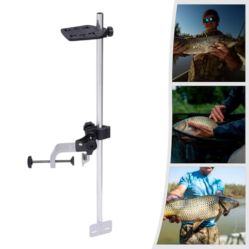 Image of 360 Universal Fish Boat Finder Bracket, Adjustable Fish Finder Mount, Depth Finder Mount, Kayak Fish Finder Mounts for Boats