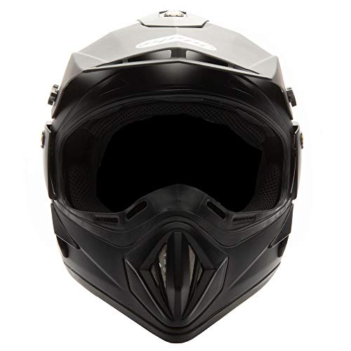 Mmg 30 Combo Adult Motorcycle Off Road Helmet Dot, Mx Atv Dirt Bike Motocross Utv, M, Matte Black, Includes Riding Gloves And Goggles #TOP6