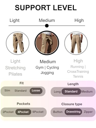 Image of Leriya Fashion Men's Cargo Pants | 4 Pocket Cotton Cargo Joggers for Men | Loose Fit Stylish Pant with Pockets | Casual Baggy Trousers & Streetwear Lower