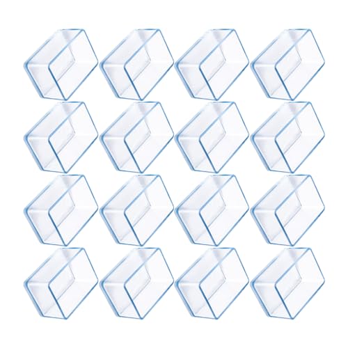ALCXAZS 16 Unidades de Protectores de Suelo para Patas Silla Silicona fácil instalación y decoración Muebles, Cubiertas para Patas móviles sin PVC, sin Gel, C+16 Piezas