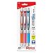 Pentel EnerGel Deluxe RTX Retractable Liquid Gel Pen, Medium Line, Metal Tip, Assorted Ink, 3 Pack (BL77BP3M2)