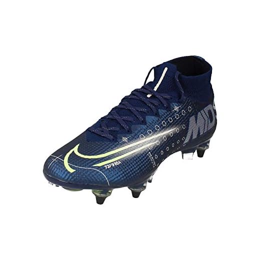 Nike Superfly 7 Elite MDS SG-Pro AC Mens Football Boots CK0013 Soccer Cleats (UK 7 US 8 EU 41, Blue Void Barely Volt White 401)