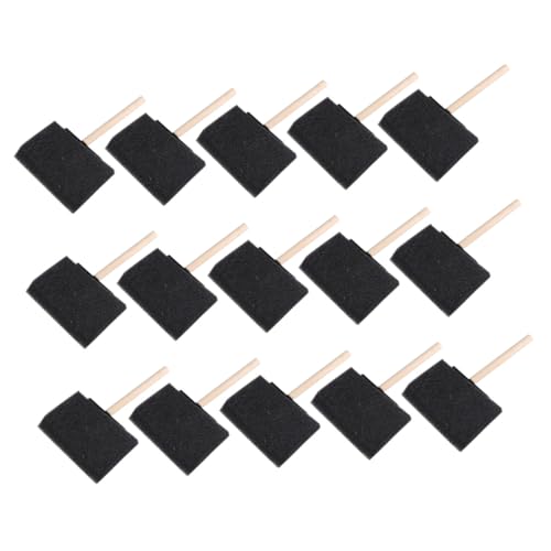 jojofuny 15Pcs Sponge Brush Portable Painting Sponges with Comfortable Handles for Art Craft and Early Childhood Education Activities