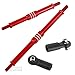 RcarmubWow RC Pushrods with Rod Ends Links Turnbuckle Upgrades Part for 1/10 E-Revo 2.0,Summit,Alloy Aluminium Linkage Toe Links Assembled with Rod Ends,Replace 5319X 5338R,8pcs,Red