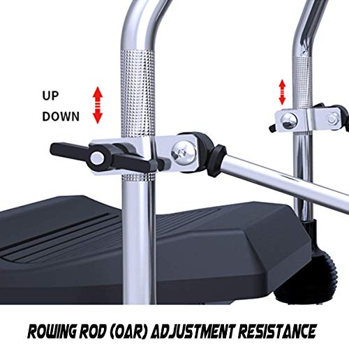 Image of Foldable Rowing Machines Hydraulic Rower Trainer Indoor Rowing Device Mute Easy to Store Home Fitness Machine Hd Data Display Maximum Load 120Kg Suitable for Home Fitness Exercise