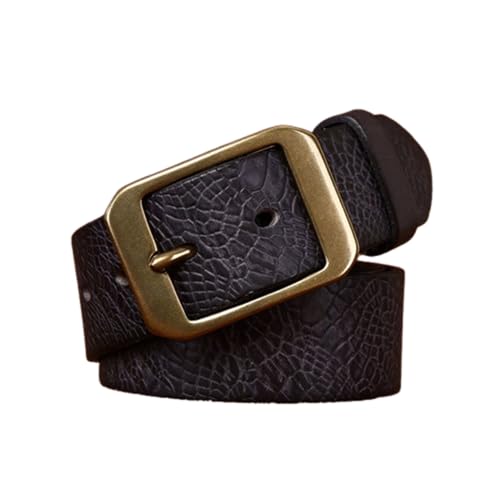 Ceinture homme en cuir véritable look crocodile pour parfaire votre tenue de bureau quotidienne