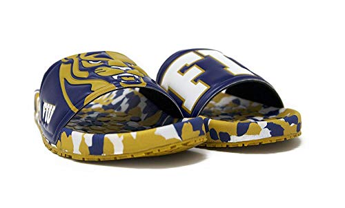 Hype Unisex Florida International University Slide Sandals - Gold & Blue2