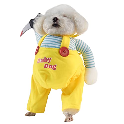 Delifur Halloween Dog Costume Cat Halloween Costume Pet Knife Doll Costume Fun Party Cosplay Party Suitable For Small Dog And Medium Dog (Small) #TOP1