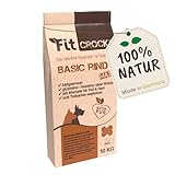 cdVet Fit-Crock Hundefutter trocken Basic Rind Maxi 10 kg, getreidefrei