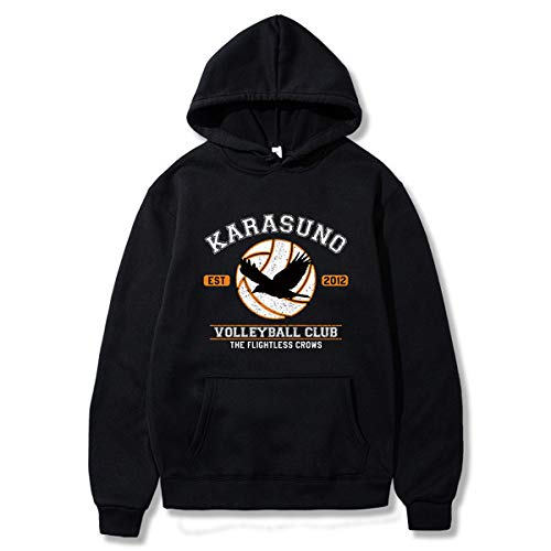 Wawni anime haikyuu karasuno volleyball club hoodie sweatshirts m…
