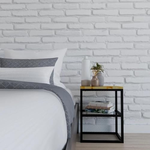 Mesa De Cabeceira Estilo Industrial Com Tela Quarto Sala