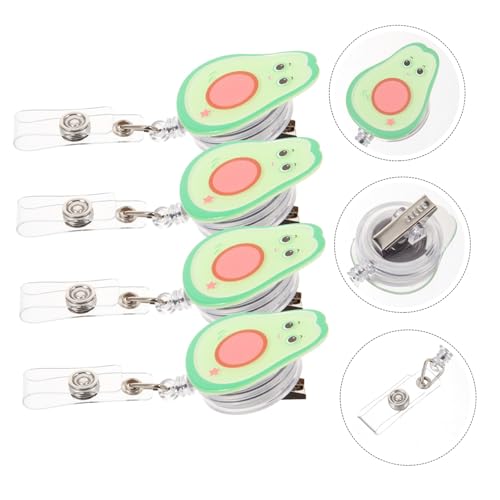 Boucle d'insigne rotative Operitacx avec cordon rétractable pour cartes d'identification - 20 pcs