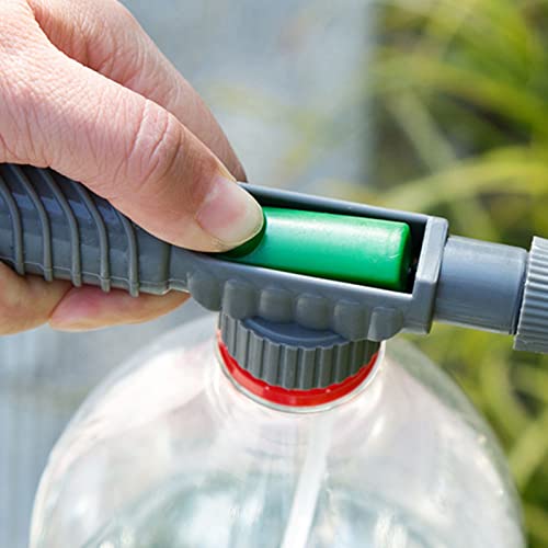 Garden Pump Sprayer,Adjustable One Button Fit Most Water Bottle Air Pump Sprayer Working Metal Watering Sprayer Garden Accessories For Indoor Outdoor Plants Home Cleaning Car Washing (Grey) #TOP5