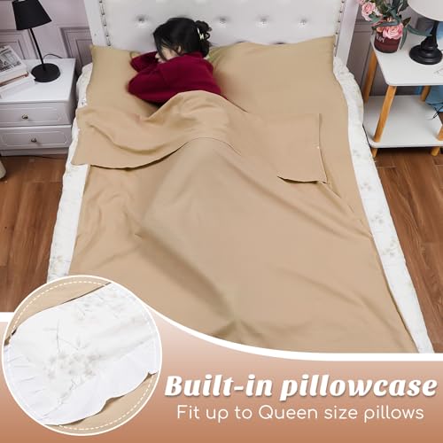 Image of Irenare Self Tan Sleep Sack Reusable Body Self Tanners Lightweight Breathable Tanning Sleeping Sac for Bed Travel Sleeping Bag