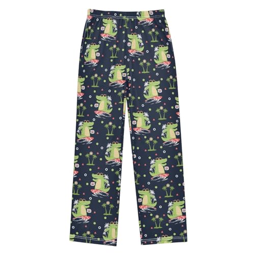 ZZXXB Cool Gater Surf Boys Long Pants Soft Trousers Elastic Waist Kids Lounge Bottoms with Pockets S-XL