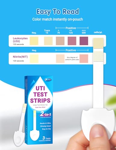 HEAL-CHECK 4 Pack UTI Test Strips, Urinary Tract Infection Test Kit for Women Men, Accurate Result in 2 Minutes, Monitor Bladder Health at Home, Clinically Tested, Easy to Grip, Individually Wrapped - Thumbnail 5