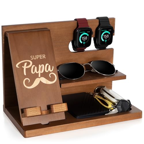 Geschenke für männer holz telefon dockingstation nachttisch organizer weihnachten männer geschenke geburtstag schreibtisch organizer docking station holz geschenke für papa