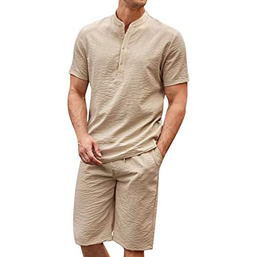 Imprimé fleur chic et coupe décontractée pour cet ensemble homme deux pièces pas cher ete