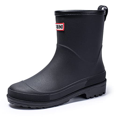 Image of Nutropa Mid Calf Rain Boots for Women, Anti-Slip Outdoor Work Rain Shoes | Waterproof Garden Boots, Lightweight, Comfortable Rainboots, Outdoor Mud Work Booties