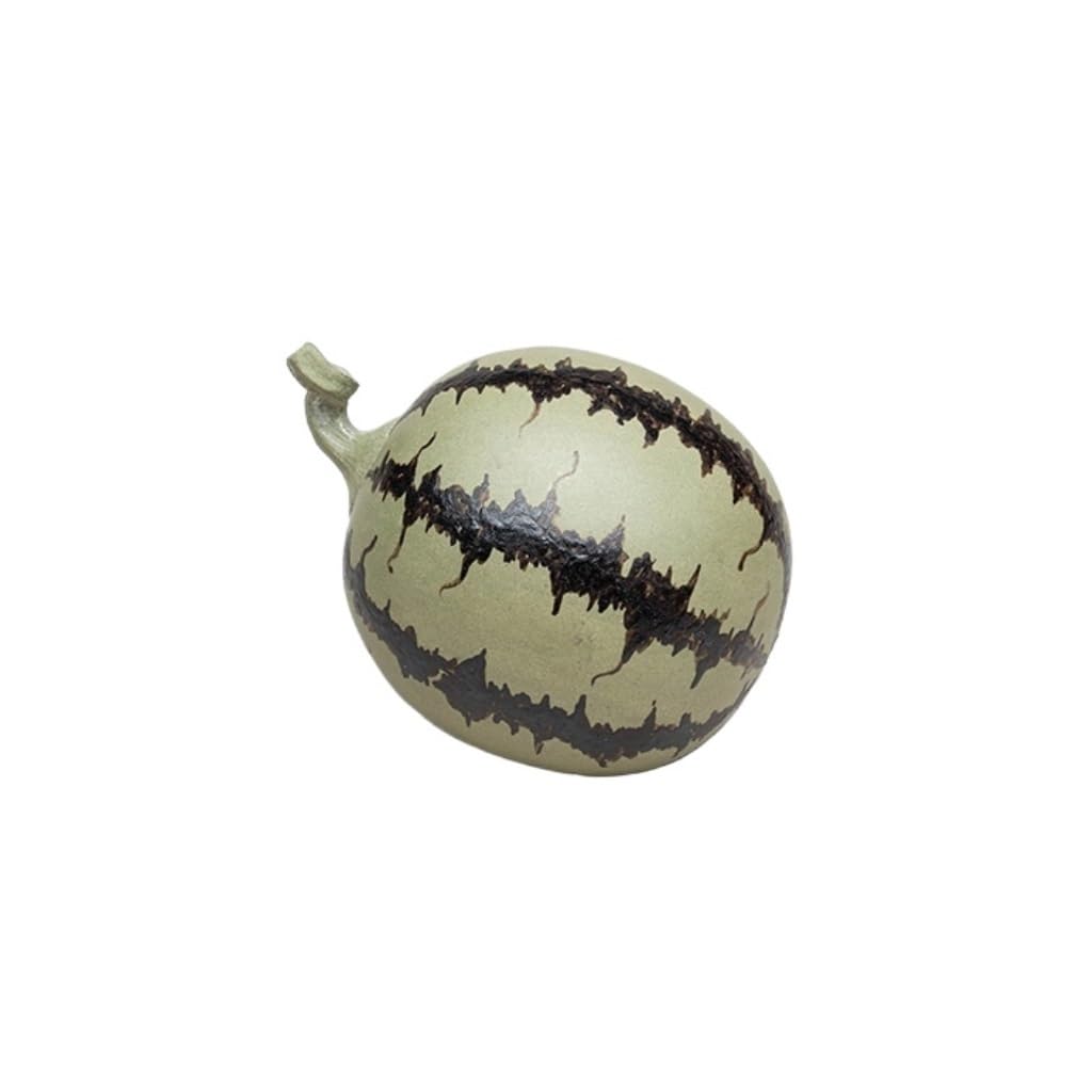 Tea Pet Purple Sand Tea Pet Simulation Fruit Decoration Crafts Watermelon Tea Pet Ornaments Suitable for Home, Office, Teahouse Tea Tray Decoration
