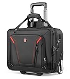 star cloud Rigid Frame Rolling Laptop Bag 18'×14'×8', Water-Resistant Rolling Briefcase with Wheels, Business Travel Computer Bag, Underseat Carry on Luggage for Men & Women