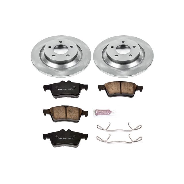 Image of PowerStop Rear Brake Kit for Mazda 5 2008-10 | Mazda 5 2012-15 - Z17 Ceramic Brake Pads & Disc Rotors Replacement, KOE5842
