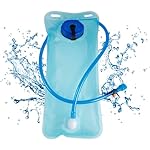 Bolsillo de Hidratación,2L Bolsillo de Agua,Vejiga...: Manténgase hidratado: bolsa de agua ligera de TPU de 2 litros para practicar senderismo, ciclismo de montaña, esquí, motociclismo, correr, correr por senderos, expediciones deportivas y más. Compatible con cualquier chaleco de hidratación o mochila q...