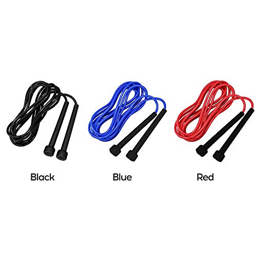 Festnight Velocidade pular corda boxe pulando perda de peso exercício meninas fitness (vermelho) (Re