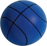 KEHOO Silent Basketball, 2024 Latest Foam Basketball Indoor Training Ball, Silent Bouncing Basketball, Training Foam Ball, for Various Indoor Activities (21CM-Blue)