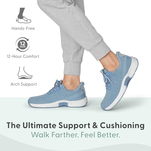 Orthofeet Women's Orthopedic Knit Kita Hands-Free Sneakers - Image 3