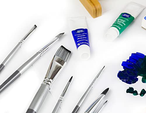 Adi's Art Pro Paint Brushes Set For Acrylic Oil Watercolor, Artist Face And Body Professional Painting Kits With Synthetic Nylon Tips (Grey, 10) #TOP7