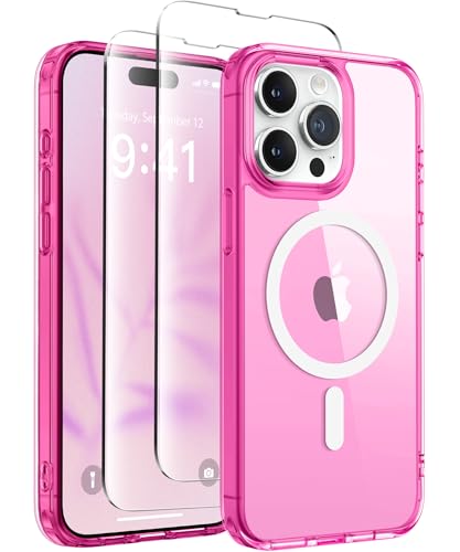 Coque magnetique pour iPhone 13 Pro Max GONEZ avec protections d'ecran et camera