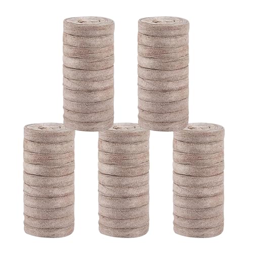 vainas de turba, pellets de turba - 50 Uds. De bolitas de tierra comprimidas para iniciar plantas - Fertilizante nutritivo compacto, vainas de plantas, suelo de jardín de inicio a granel, para cultiva