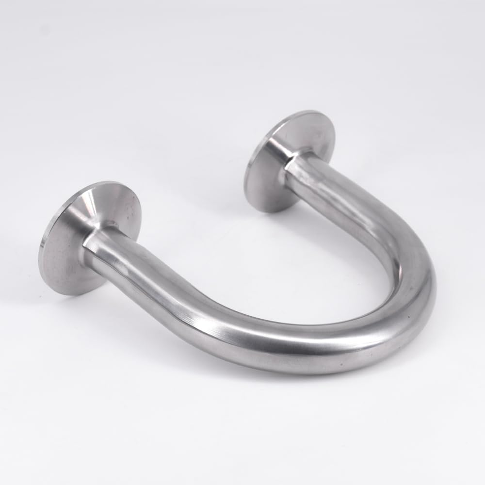 Tubería de 45 mm, 1,75" de diámetro exterior, 2", abrazadera triple en forma de U, curva de 180 grados, acero inoxidable SUS 304, divisor for elaboración casera