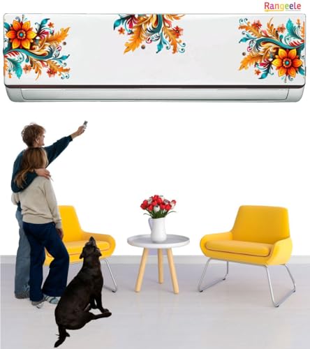 Image of 'Abstract colour splash illustration'' AC Sticker (96 cm x30 cmx 24 cm) (Multicolour 1)