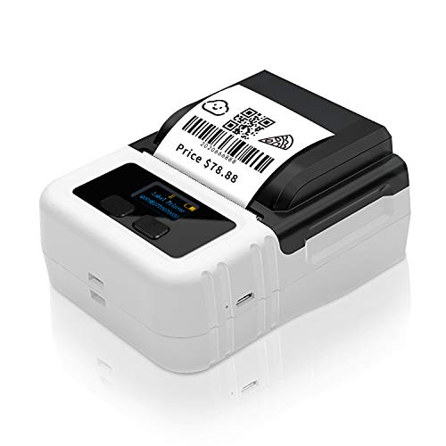 Easy-to-Use Label Printer, Portable Bluetooth Wireless Sticker Printer Maker, Compatible with Labeling, Bar Code, QR Code, One-Touch Keys, Multiple Font Styles, User-Friendly Templates, Label Maker
