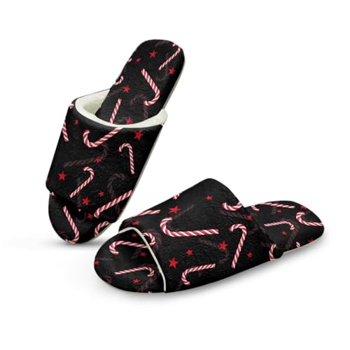 Mumeson Women's Open Toe Slippers House Shoes Slip On Memory Foam Cozy Winter Flip Flops Arch Support