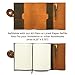 Leather Bound Journal for Men and Women, Handmade Gift Set with Refillable Journal and Stylish Pen, Vintage Notebook, Sketchbook, Planner and Diary (240 Plain Page Notepad) (8.8x6.5
