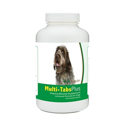 Healthy Breeds Wirehaired Pointing Griffon Multi-Tabs Plus Chewable Tablets - The Vitamins & Minerals Your Dog Needs to Support Better Health from The Inside Out - 180 Count