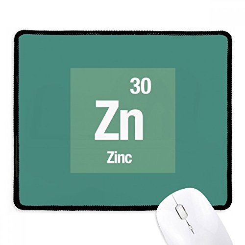 Mousepad Zn Zinc para juegos y oficina con base antideslizante negra de alta costura