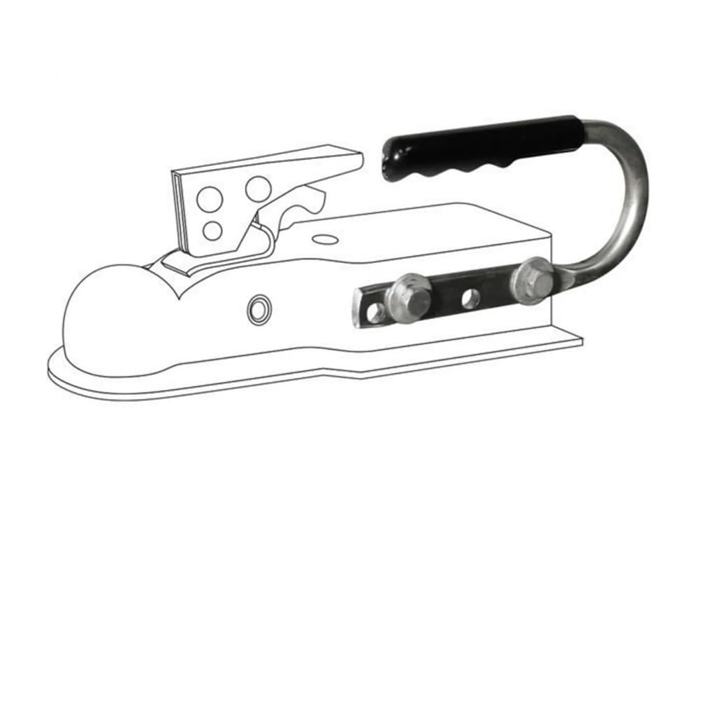 Anhängerkupplungsgriff, 5,1 x 7,6 cm, Handgriff, Hebegriff, langlebiger Anschluss, passend for Wohnmobile, Baufahrzeuge, Schleppboote, Wohnmobile, LKW
