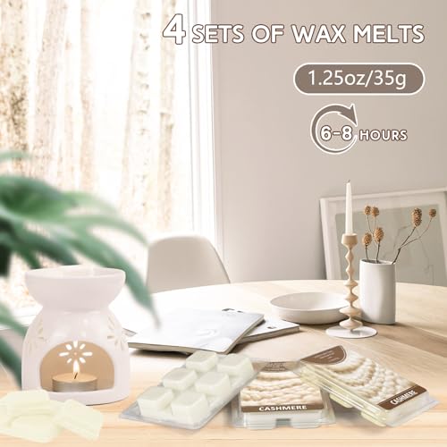 Image of SCENTORINI Wax Melts, Cashmere Scent Soy Wax Cubes for Wax Warmer, 4 Pack