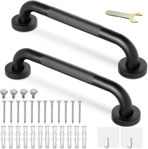 2 Pack 300mm Chrome Grab Bar, 304 Stainless Steel