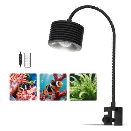 Asta 20 Pro, illuminazione a LED per acquario, a spettro completo, 25 W, dimmerabile con timer, 3 temperature di colore, sistema di raffreddamento e 93 CRI, per acquari, piante e pesci
